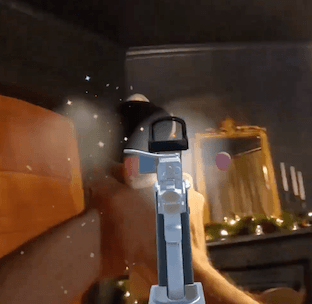 Ace AR modes project targets and scenarios onto your walls and floors.