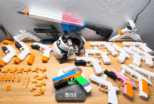 Ace VR support for 3D printed accessories and molded peripherals from community members.
